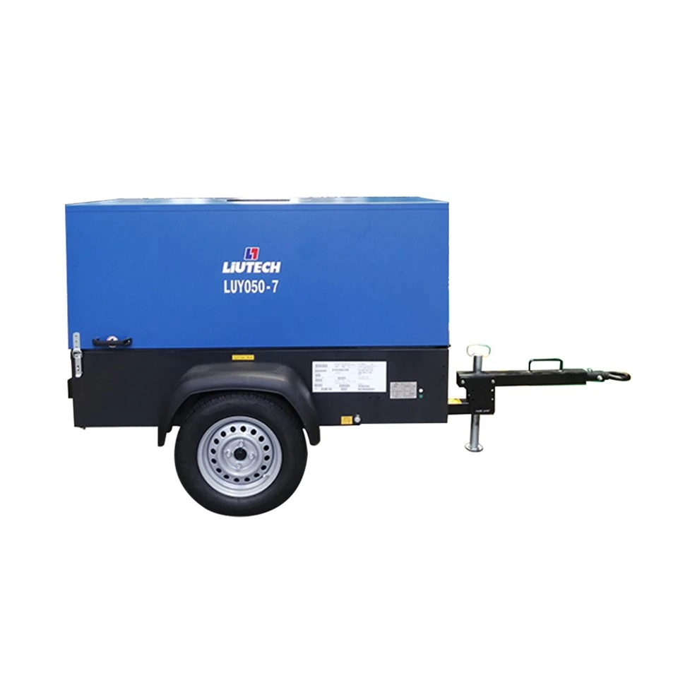050-7 Liutech Air Compressor175 PSI Diesel 7 Bar Air Compressor Machine за добив